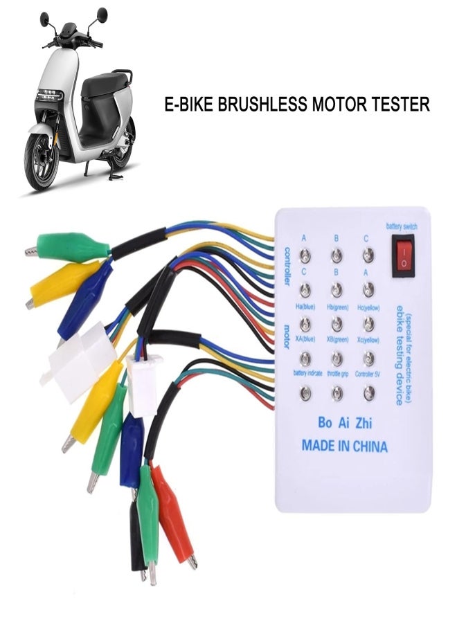 Brushless Motor Tester Electro Car E-Bike Scooter Brushless Motor Controller Tester 24V/36V/48V/60V/72V - Image 2