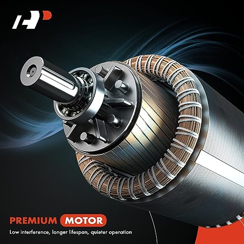 A-Premium مجموعة محرك مروحة سخان A-Premium متوافقة مع مركبات نيسان - X-Trail 2002 2003 2004 2005 2006 2007، L4 2.5L، رياضية - الجانب الأمامي، استبدال# 27225-8H31C، 27200-9H600 - Image 5