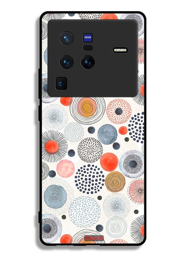 Tolwak Vivo X80 Pro Protective Case Cover Cotton Flowers Pattern - Image 2