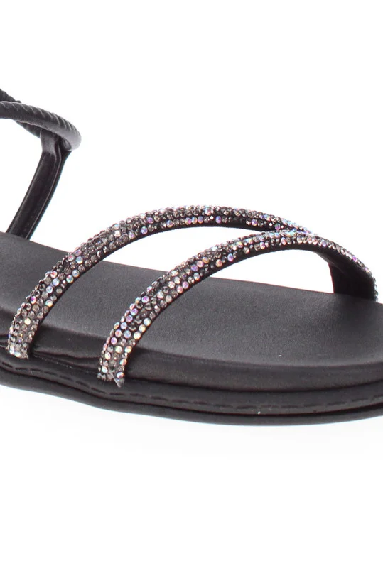 Beira Rio  Beira Rio Ladies Flat Sandals Black | Made In Brazil for Women | Best Price UAE