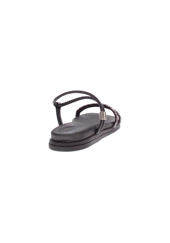 Beira Rio  Beira Rio Ladies Flat Sandals Black | Made In Brazil for Women | Best Price UAE