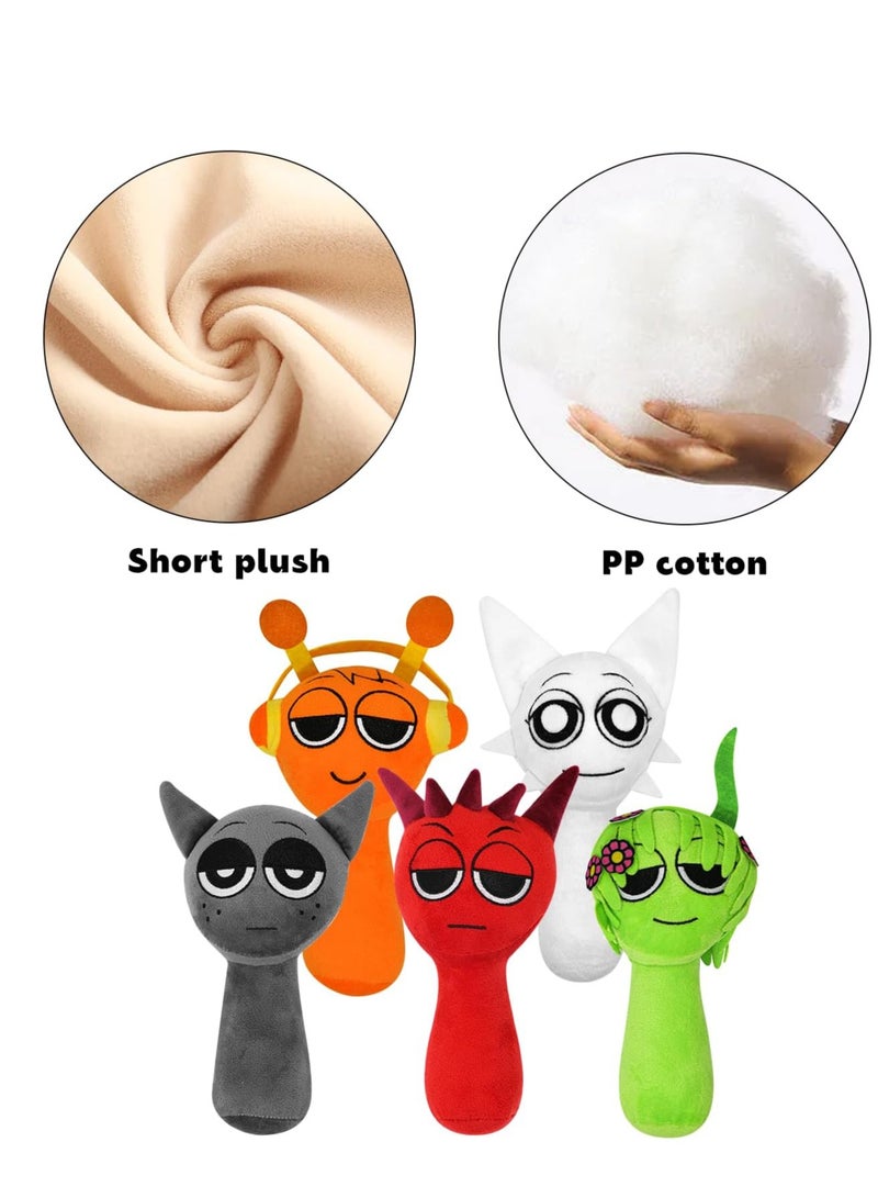 Sprunki Plush Toys, Sprunky Wenda u0026 Gray Plushies Pillow Stuffed Animal Figure Dolls for Game Fans Gifts for Kids - Image 3