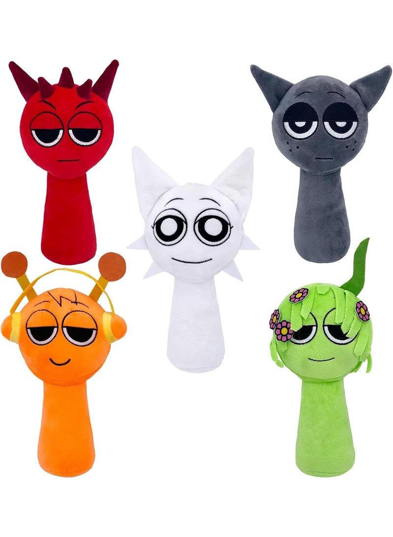 Sprunki Plush Toys, Sprunky Wenda u0026 Gray Plushies Pillow Stuffed Animal Figure Dolls for Game Fans Gifts for Kids - Image 1