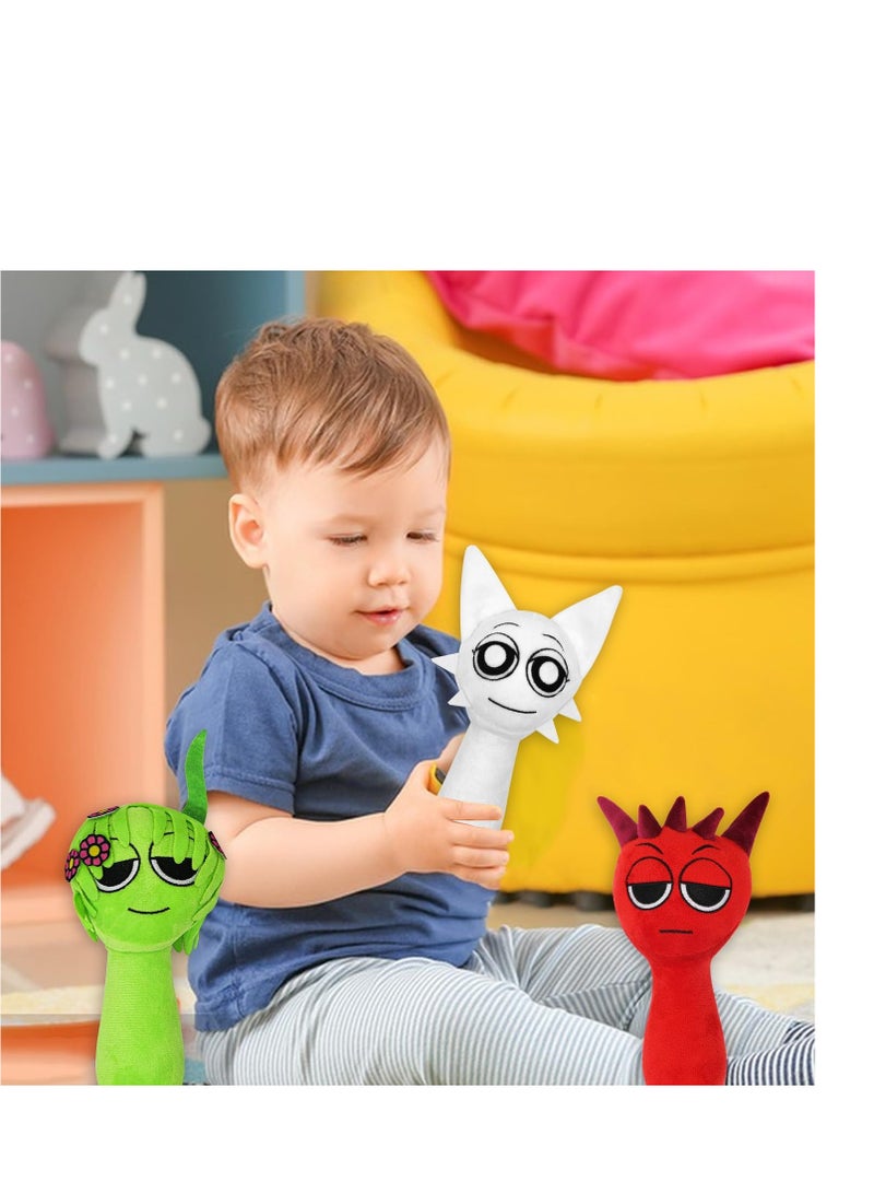 Sprunki Plush Toys, Sprunky Wenda u0026 Gray Plushies Pillow Stuffed Animal Figure Dolls for Game Fans Gifts for Kids - Image 4