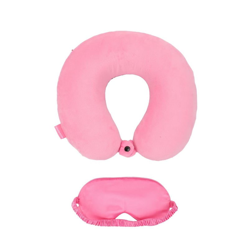 Bioworld Adult Hello Kitty Travel Set with Neck Pillow, Eye Mask, and Throw Blanket, Adorable Comfort for Hello Kitty Fans on the Go! - Image 4