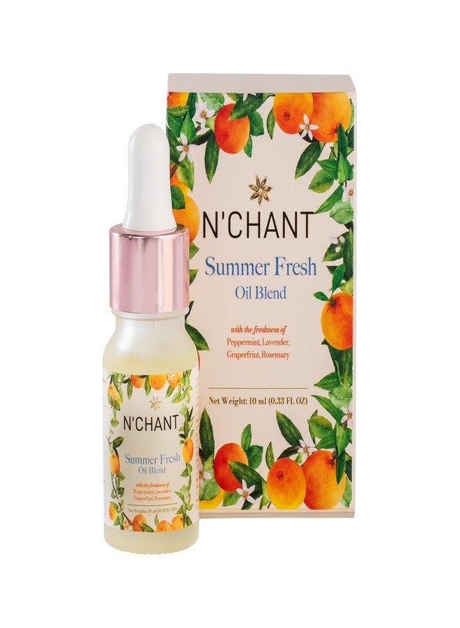 NCHANT N’chant Summer Fresh Essential Oil Blend 100% Pure & Natural for Diffuser | Aromatheraphy | Baths | Soaps | Candle | 10 ml - Image 1