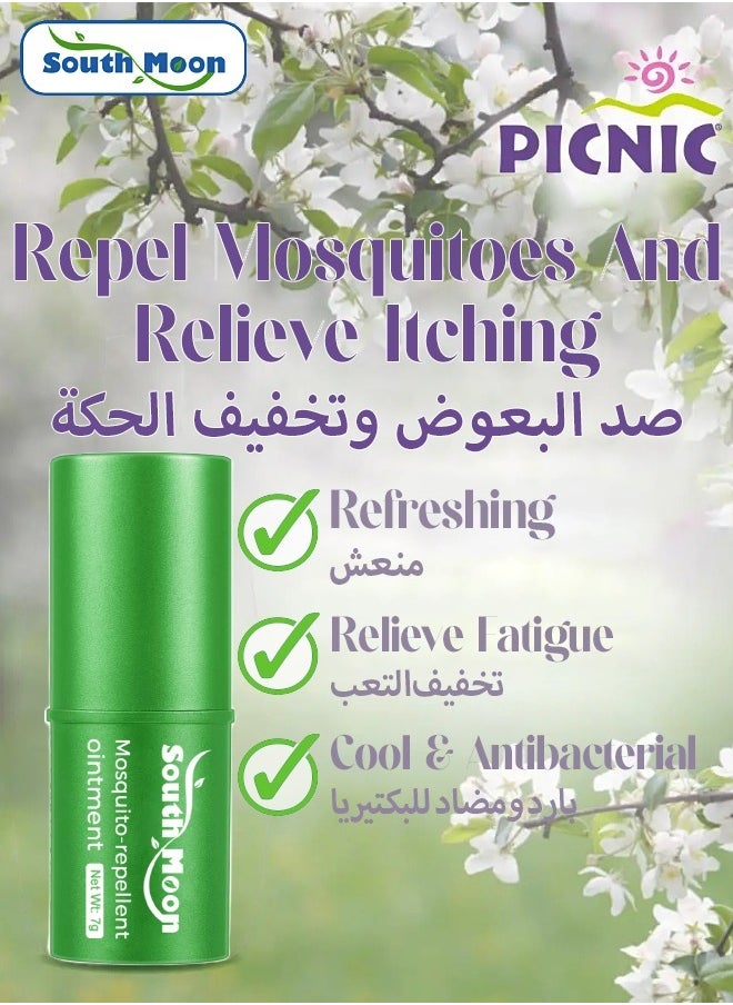 SOUTH MOON Wind Oil Essence Organic Deet Insect Repellent Stick | Plant Based, All Natural Ingredients | Natural Bug Stick For People, Family Friendly Bug Repellent - 7g  - Image 3