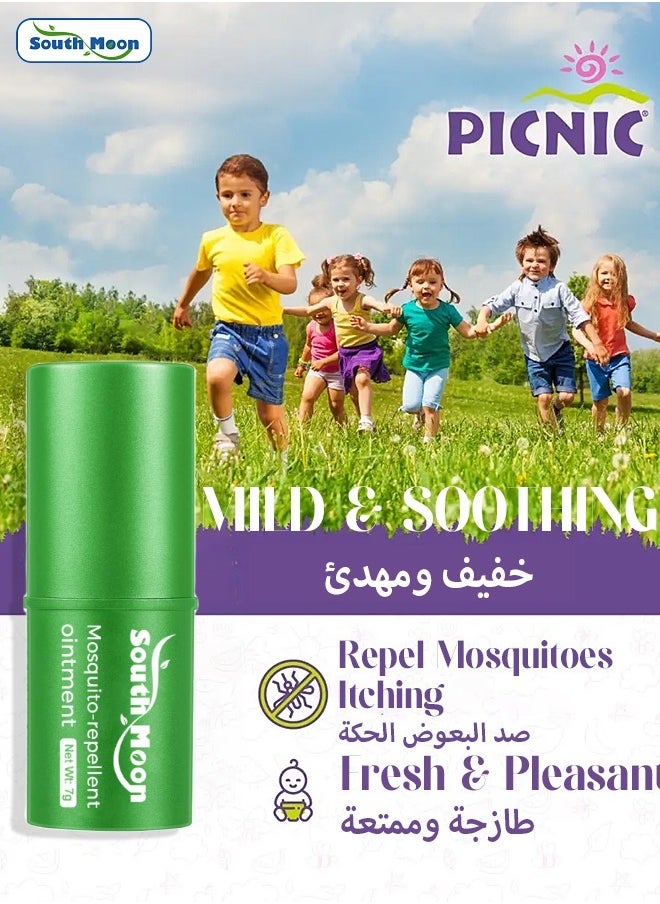 SOUTH MOON Wind Oil Essence Organic Deet Insect Repellent Stick | Plant Based, All Natural Ingredients | Natural Bug Stick For People, Family Friendly Bug Repellent - 7g  - Image 2