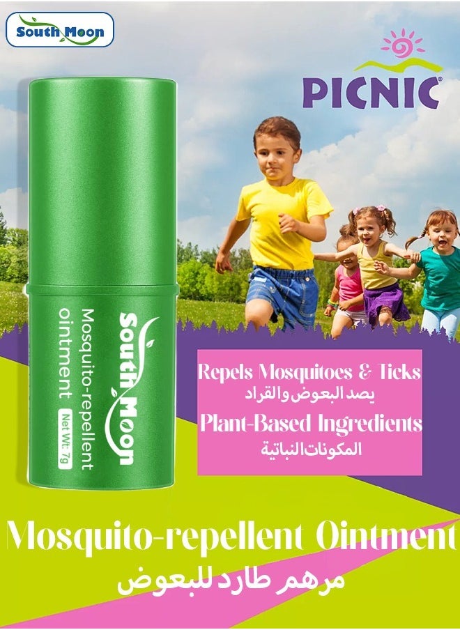 SOUTH MOON Wind Oil Essence Organic Deet Insect Repellent Stick | Plant Based, All Natural Ingredients | Natural Bug Stick For People, Family Friendly Bug Repellent - 7g  - Image 1