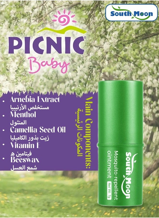 SOUTH MOON Wind Oil Essence Organic Deet Insect Repellent Stick | Plant Based, All Natural Ingredients | Natural Bug Stick For People, Family Friendly Bug Repellent - 7g  - Image 4