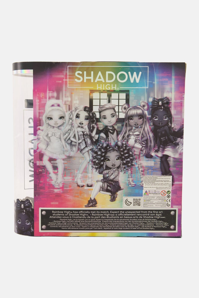 Rainbow Surprise High Shadow Series 1 Heather Grayson- Grayscale Fashion Doll, Grey Combo - Image 2