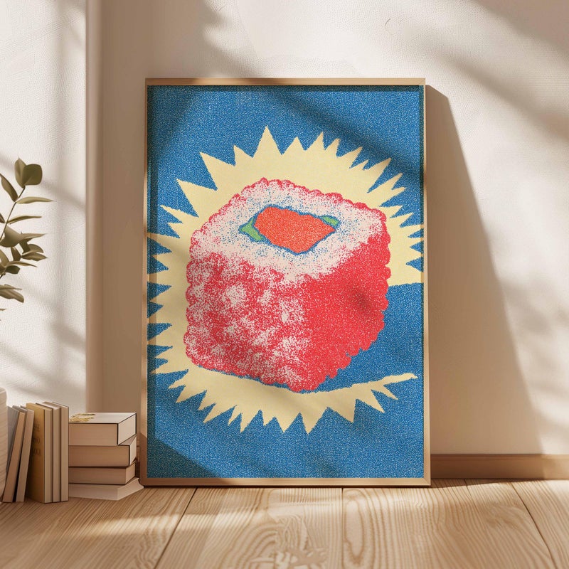 TNESSENTIAL Sushi Pop Art Print, Modern Japanese Kitchen Decor - Image 5