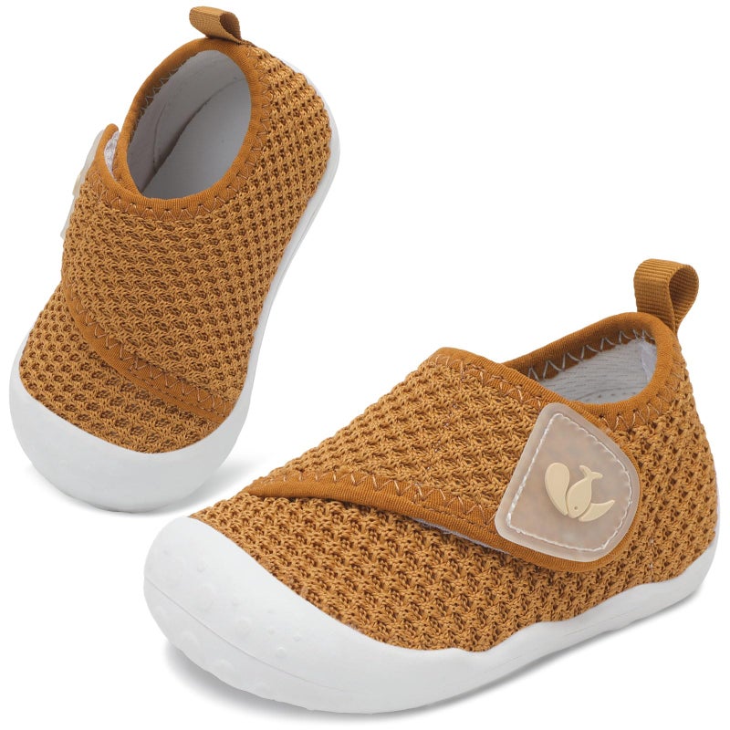 FEETCITY Baby Shoes Girls Boys Infant Walking Shoes Barefoot Baby Sneakers Lightweight Newborn Crib Shoe - Image 1