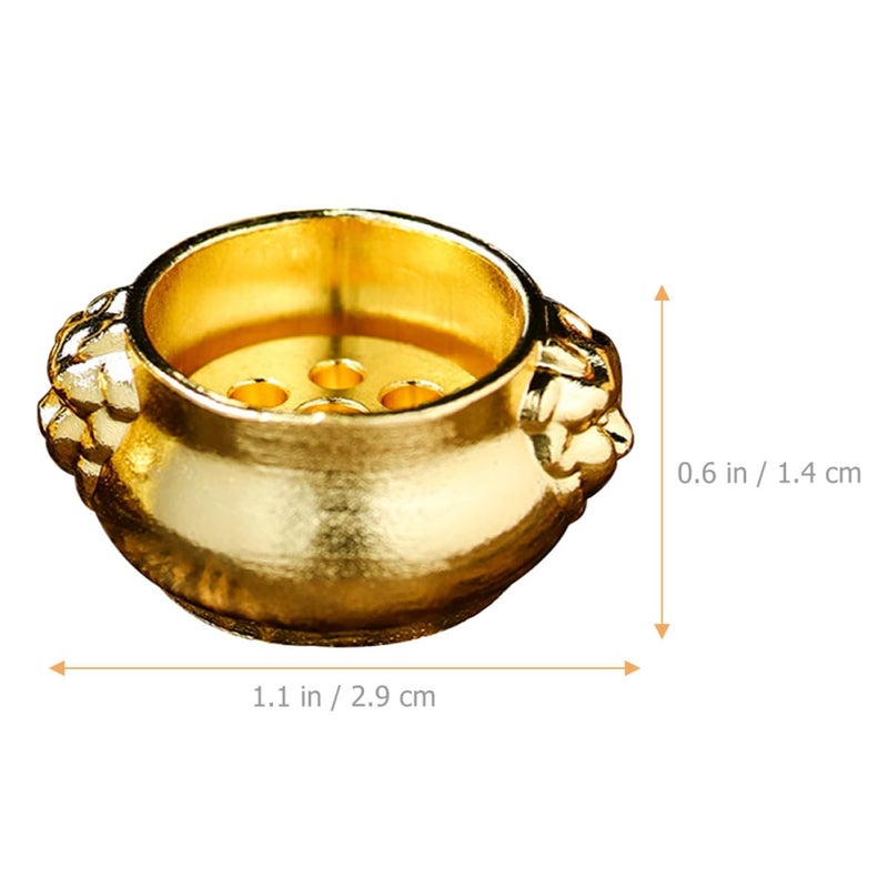 Brass Lion Ear Incense Burner Seven Hole Censer Bowl Holder For Home Fragrance - Image 3