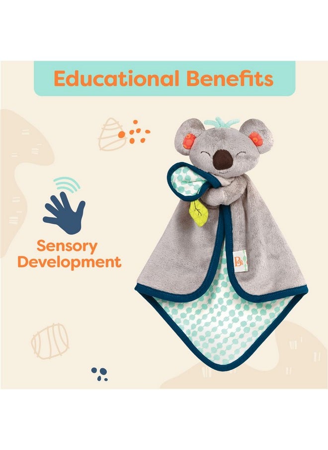 بي. تويز B. Baby Koala Lovey بطانية أمان قطيفة محشوة على شكل حيوان للأطفال الرضع بطانية ناعمة للأطفال حديثي الولادة 0 Snugglies Fluffy Koko  - Image 4