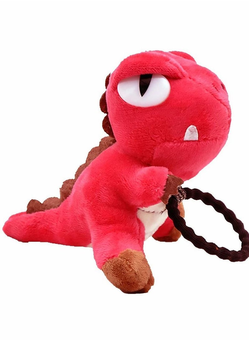 Y&D 2Pack Plush Stuffed Animal Cute Hair Scrunchies Sets Girls Elastic Rope Large 3D Dinosaur Decor for Kids Styling Tools  - Image 4