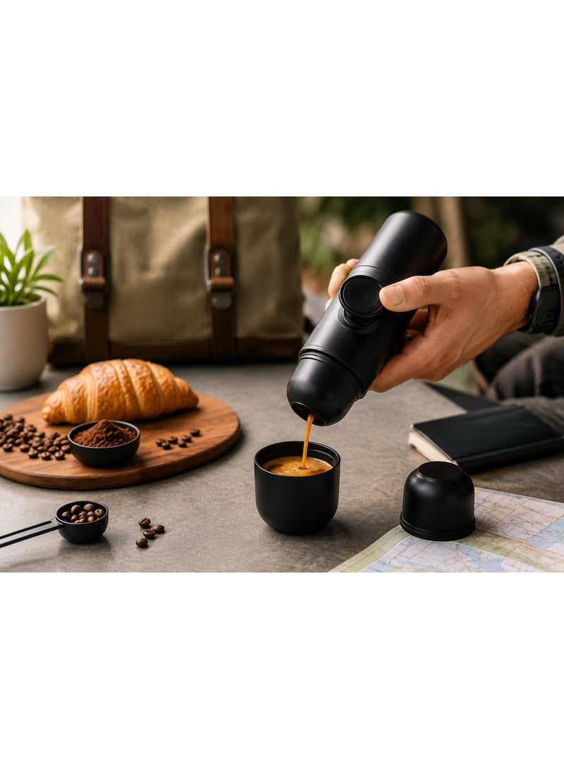 Portable Espresso Maker, Manual Handheld Coffee Machine for Travel, Camping, & Office - Perfect Crema, Lightweight & Easy to Clean - Image 2