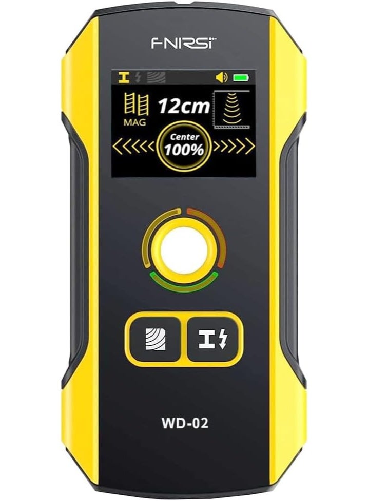 FNIRSI Premium Wall Scanner Stud Finder, Electronic Wall Stud Detector for Wood, Metal Studs, AC Wires, Joists, Pipes, Wire and Water Pipe Stud Finder, Visible Positioning Hole for Accurate Center Detection - Image 1