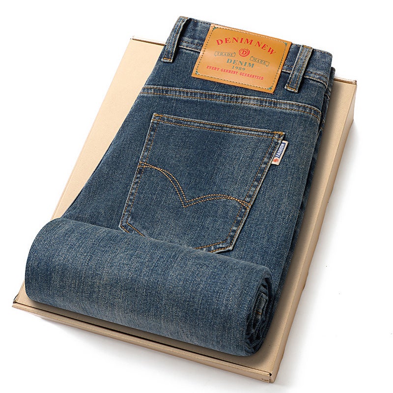 Unisex Classic Denim Jeans Loose Fit Daily Outdoor Wear - Image 2