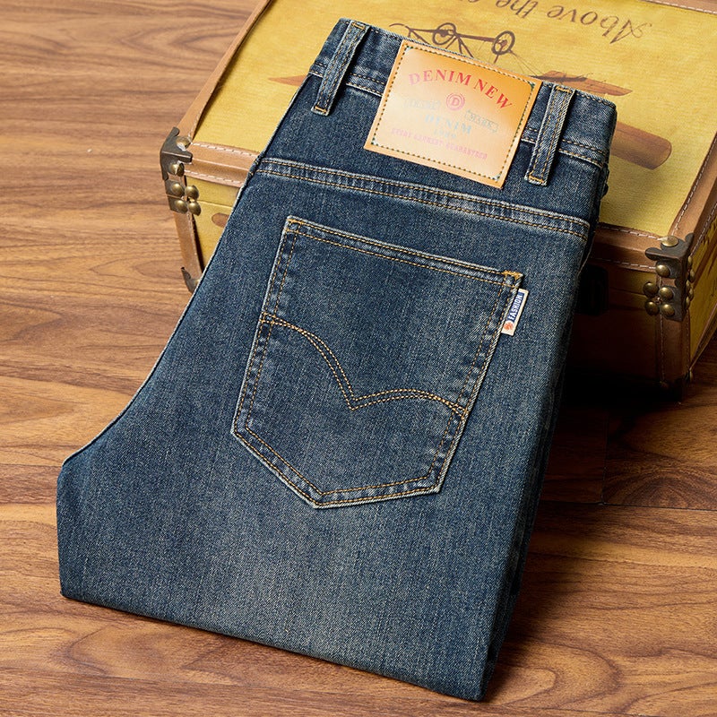 Unisex Classic Denim Jeans Loose Fit Daily Outdoor Wear - Image 1