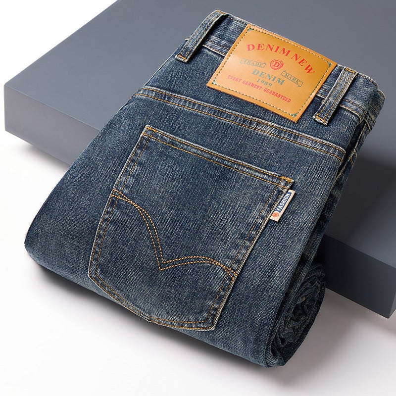 Unisex Classic Denim Jeans Loose Fit Daily Outdoor Wear - Image 3