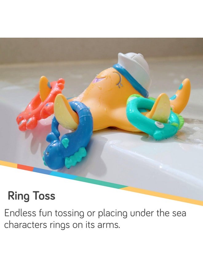 Nuby Nuby Starfish Ring Toss Bath Toy, Includes 3 Toss Rings (Crabfish, Tropical Fish and Seahorse)  - Image 3