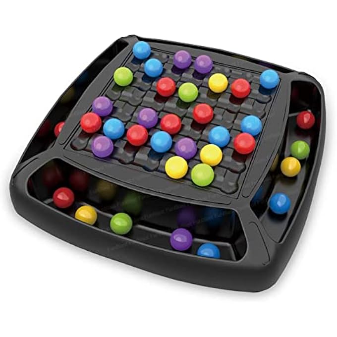 FunBlast Rainbow Ball Chess Board Game for 24 Players Game for Kids Puzzle Magic Rainbow Ball Matching Game  48 Pcs Ball Multicolor - Image 2