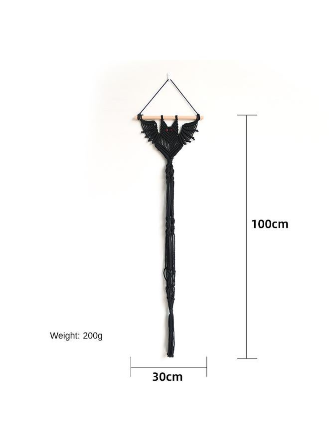 Bluejw New Creative Bat Hand-woven Tapestry Cotton Rope Plant Net Bag Potted Hanging Basket Animal Wall Decoration  - Image 1