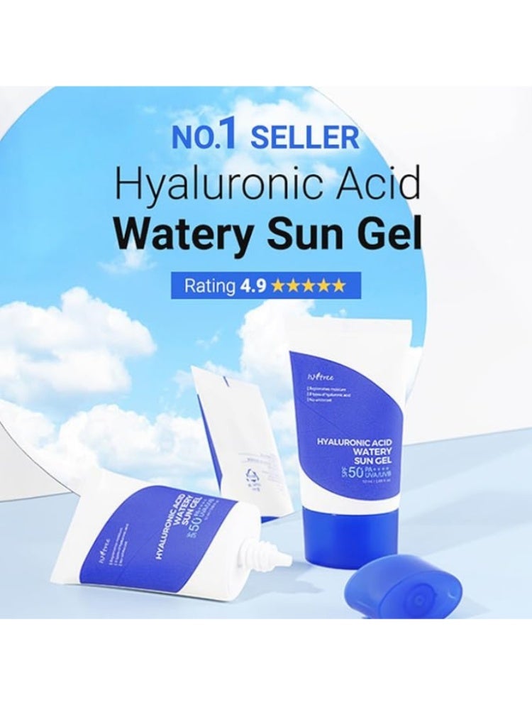 ISNTREE Hyaluronic Acid Watery Sun Gel SPF 50+ PA++++ for Deep Hydration & Daily Sun Defense - Image 3