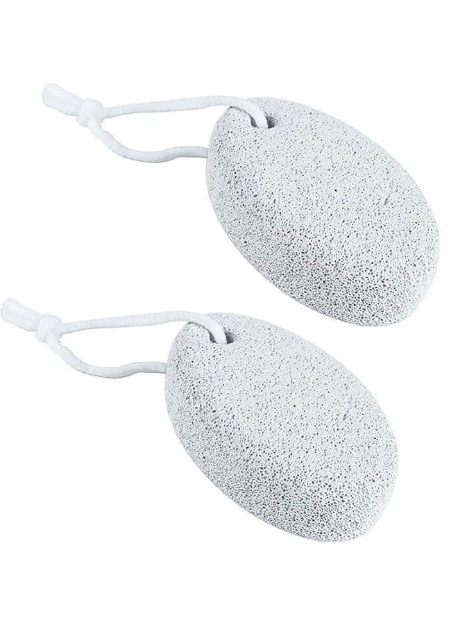 HOOTO 2PCS Natural Pumice Stone, Lava Pedicure Tools Hard Skin Callus Remover for Feet and Hands - Foot File Exfoliation to Remove Dead Skin, and Callusess - Image 1