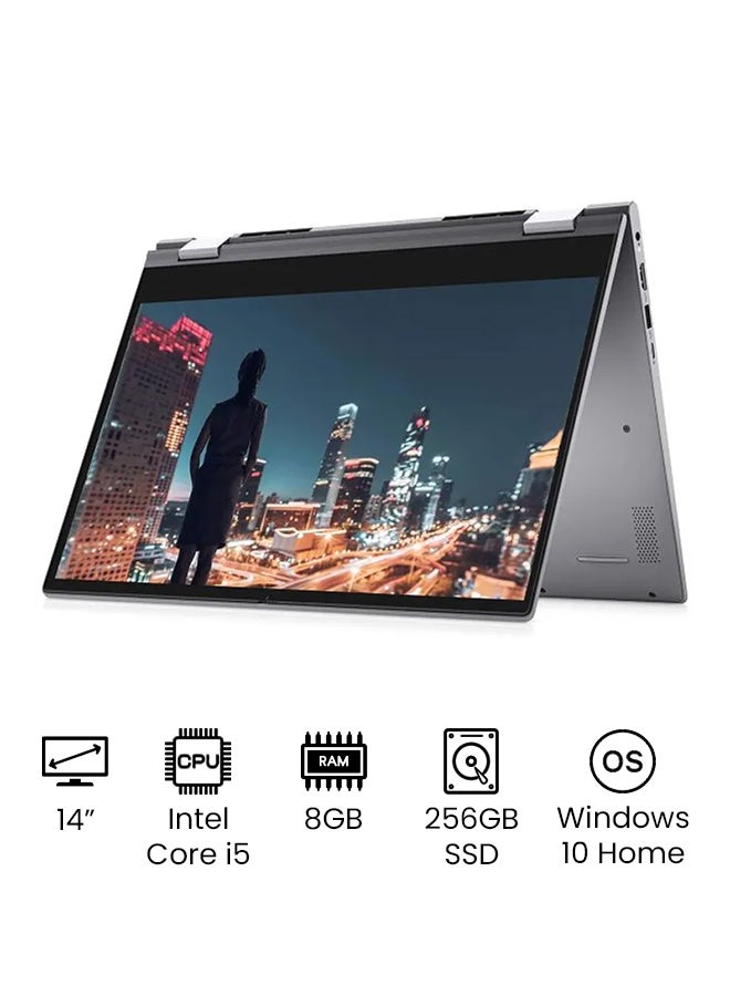 DELL (Upgraded Version) Inspiron 14 2-In-1 Laptop With 14-Inch Touchscreen Full HD Display, Core i5 Processer/8GB RAM/256GB SSD/Intel UHD Graphics/Windows 10 Home English Grey - Image 1
