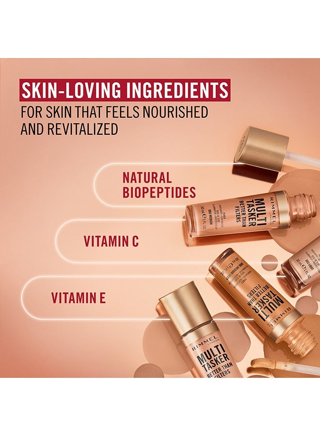 RIMMEL LONDON برايمر للوجه متعدد المهام أفضل من الفلاتر، معزز توهج وهايلايتر - 004 - متوسط فاتح، 30 مل - Image 5