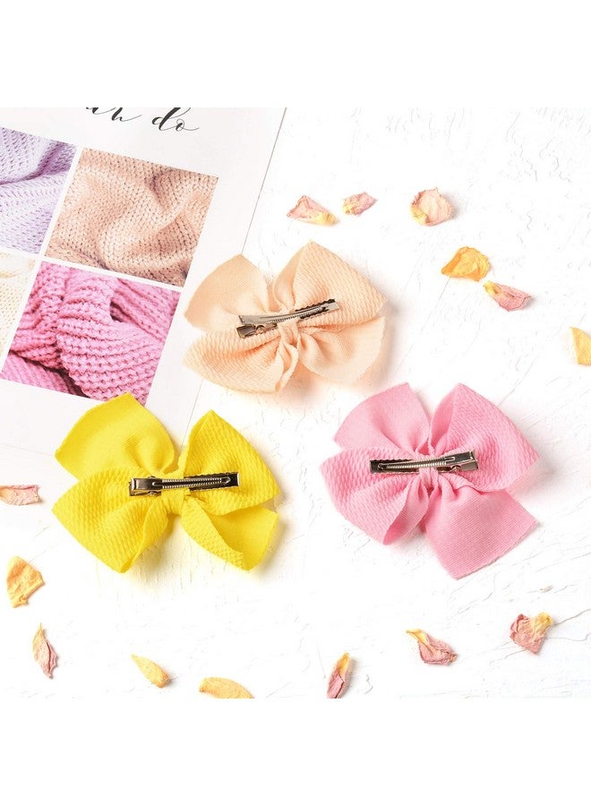 Prohouse 30 PCS Baby Girls Hair Bows Clips Barrettes Waffle Hair Accessories with Alligator Clip for Babies Girl Infant Toddlers Kids Teens - Image 5