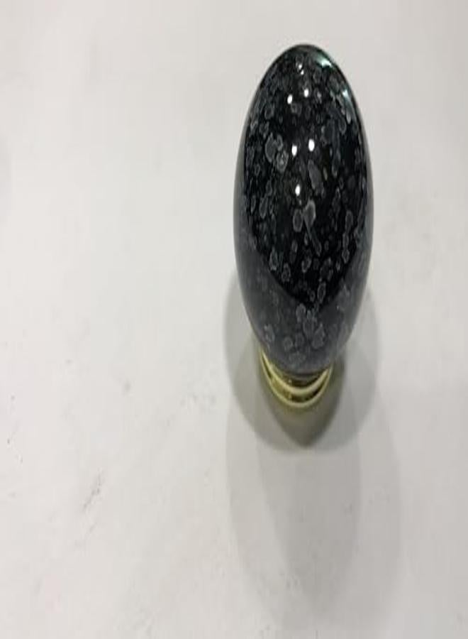 Kitchen And Cabinet Handle Button, Black Color In Gray Granite Color, Plastic Material, Made In Taiwan, Medium Button Size - Image 1