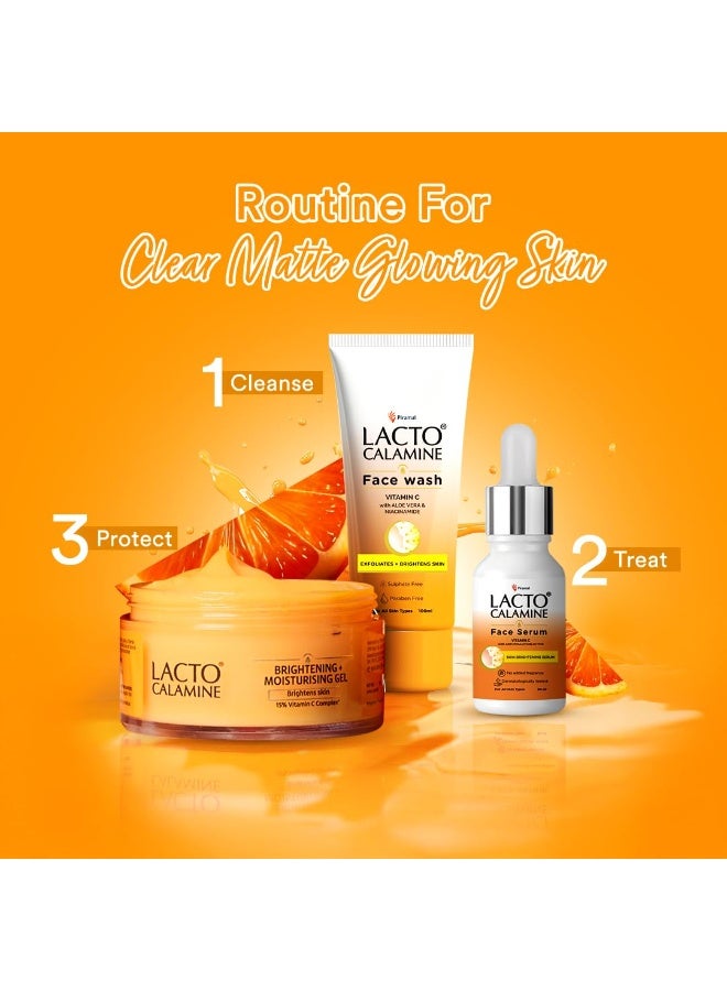 Lacto Calamine 15% Vitamin C Moisturizer for Face | 50g x Pack of 1 | Vitamin C Complex Skin Brightening Face Moisturiser | Dermatologically Tested | Non Sticky & Quick Absorbing for Glowing Skin - Image 5