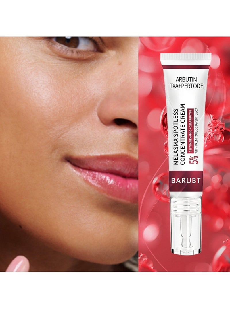 Melasma Spotless Concentrate Cream Dark Spot Cream for Face Reduce Dark Circles and Fine Lines Moisturizing Hydrating and Firming Cream Melasma Treatment Age Spots Freckle Remover Cream 15G
