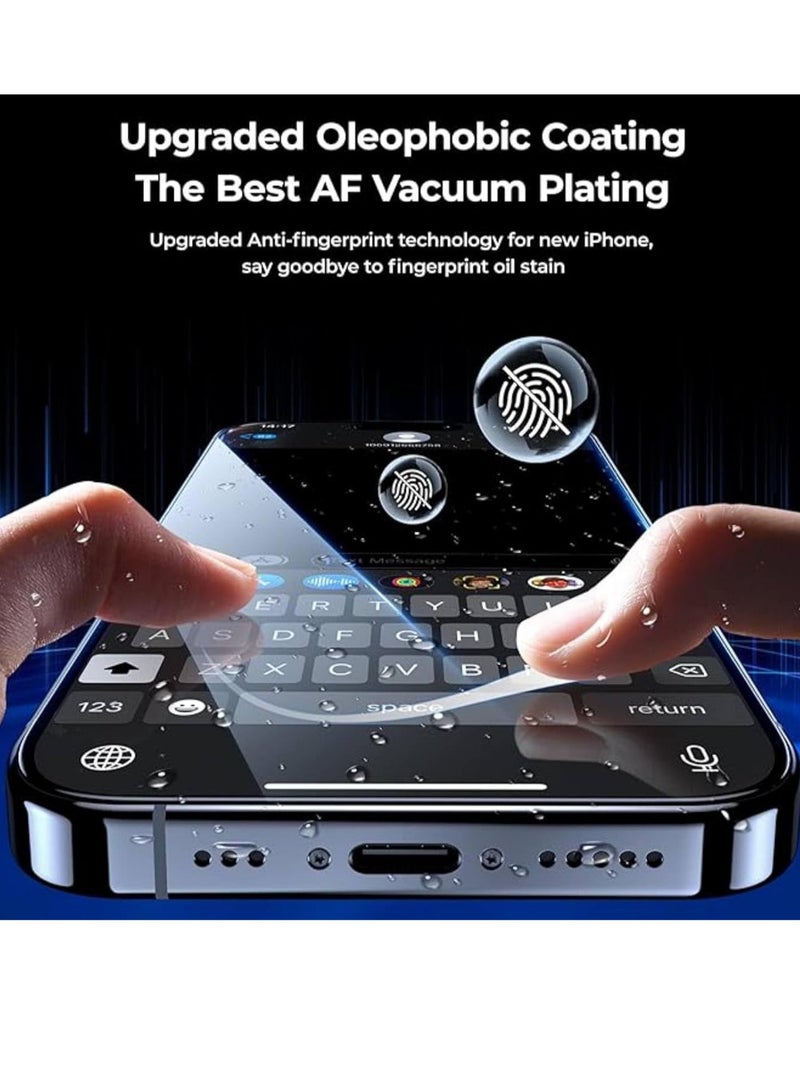 ELTRAZONE Privacy Screen Protector Compatible with iPhone 15 Pro Max/15 Plus 6.7", Full Coverage Anti-Spy Tempered Glass Film 9H Upgrade Edge Protection Easy Installation BubbleFree for iPhone 15 Pro Max - Image 2