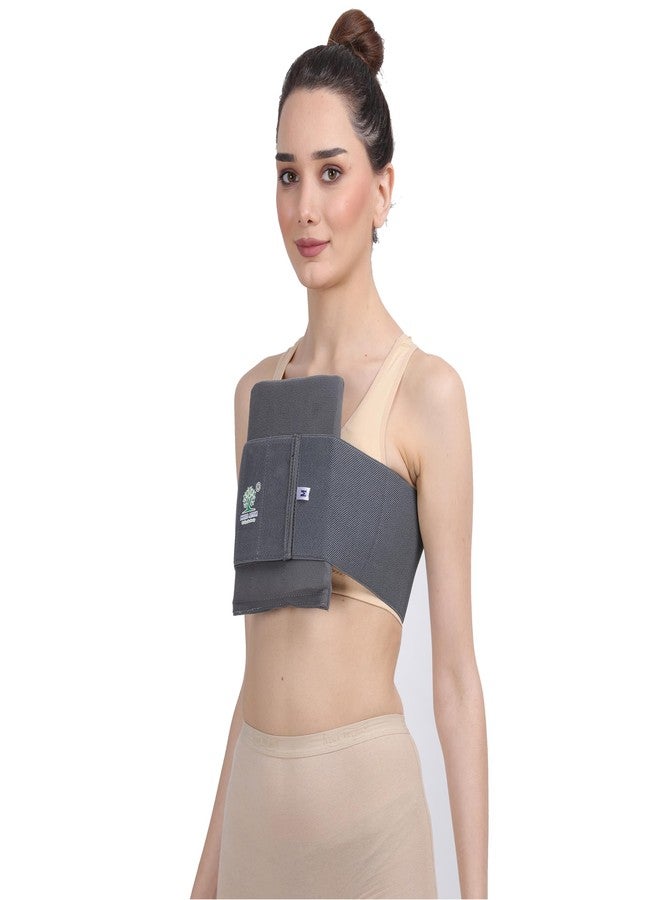 PHYSIO ACTIVE® Chest Binder Belt for Post-Surgery Recovery, Breathable Compression for Support and Rib Injuries, Absorbs Pressure, Comfortable Chest Brace for Men and Women (XL) - Image 2