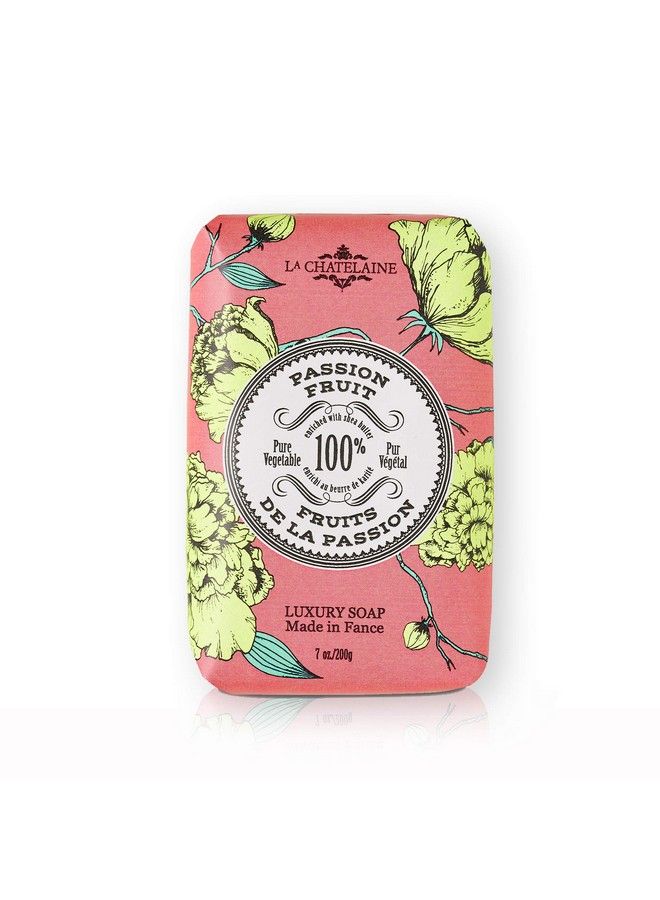 La Chatelaine Luxury Bar Soap | Natural Shea Formula (Passion Fruit 7 Oz) - Image 2