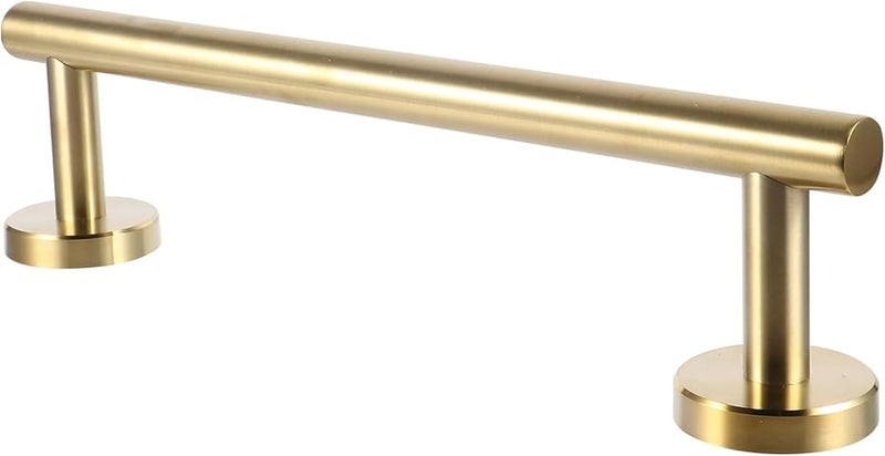 Gold Stainless Steel Wall Mounted Towel Rack Single Layer Bar For Bathroom Storage Drying - Image 1