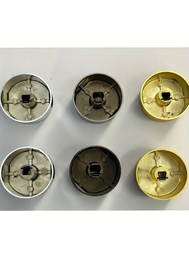 2pcs Silvery 8mm Gas Stove Knob Oven Handle Accessories Cooking Pot Switc - Image 4
