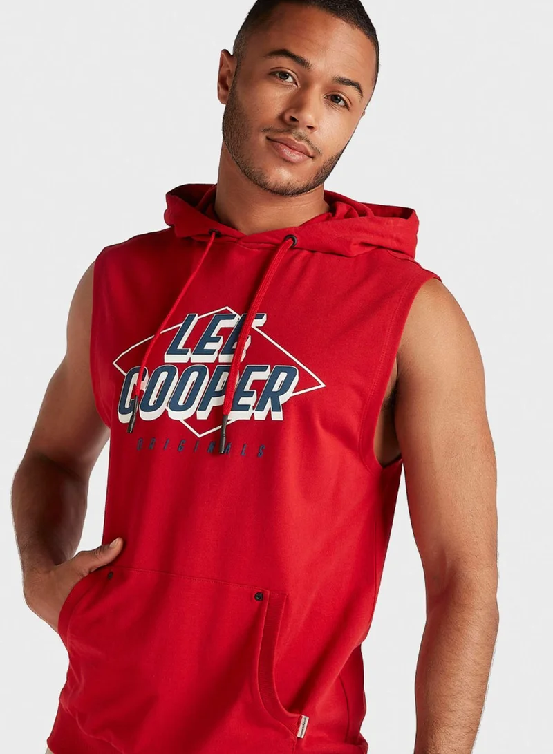 Lee Cooper Graphic Hooded Vest