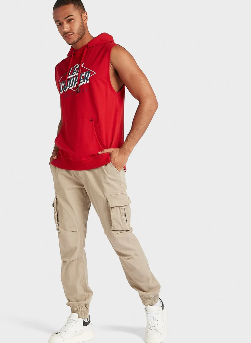 Lee Cooper Graphic Hooded Vest