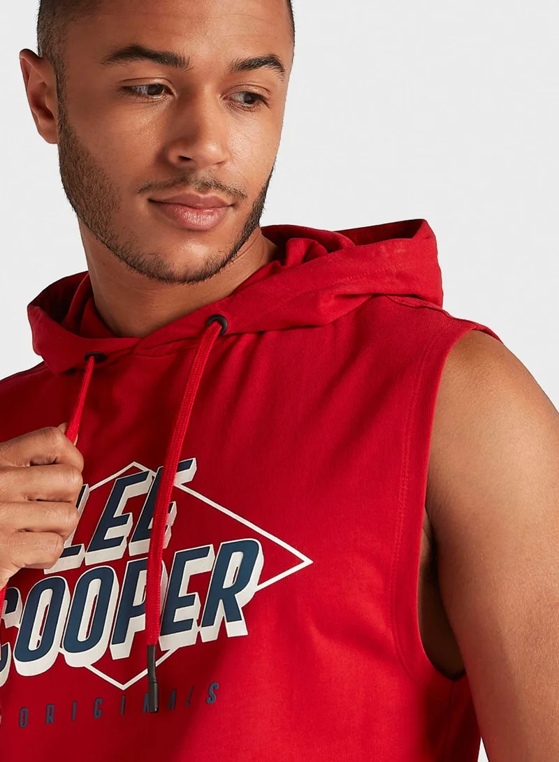 Lee Cooper Graphic Hooded Vest