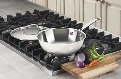 Cuisinart 73524 Chefs Classic Stainless 3Quart Chefs Pan with Cover - Image 3