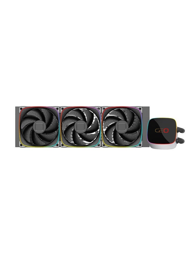 Geometricfuture Xiaoisikimo Cpu Water Cooling Radiator, 360mm Radiator, High Efficiency, Rgb Light Control, Multi-platform, 1700 Mounting Bracket - Image 2