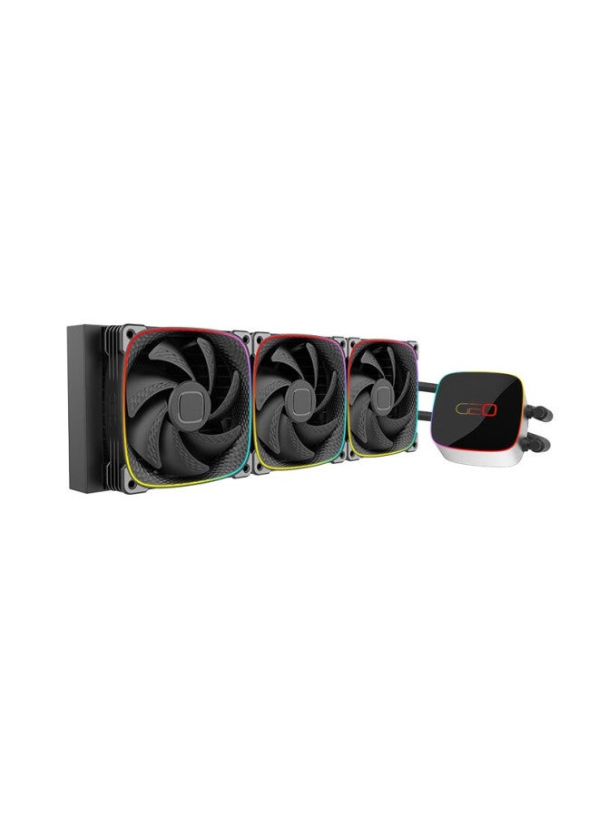 Geometricfuture Xiaoisikimo Cpu Water Cooling Radiator, 360mm Radiator, High Efficiency, Rgb Light Control, Multi-platform, 1700 Mounting Bracket - Image 3