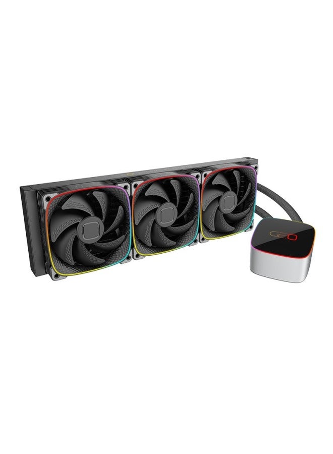Geometricfuture Xiaoisikimo Cpu Water Cooling Radiator, 360mm Radiator, High Efficiency, Rgb Light Control, Multi-platform, 1700 Mounting Bracket - Image 4