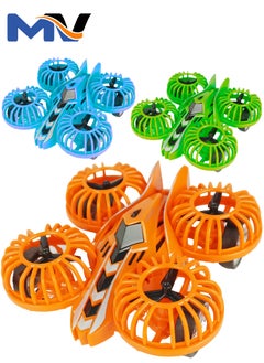 MAGIC VAULT Automatic Movable Friction Powered Drone Helicopter Style Flycar Toy for Kids Gift, Toys for Children Gift - Pack of 3  - Image 1