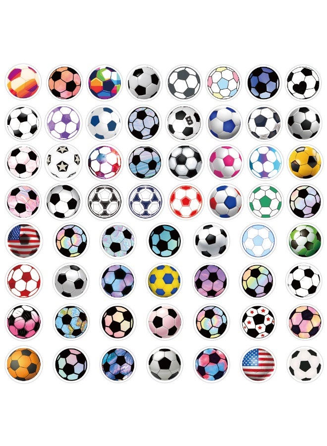 NIBEMINENT 60 Pcs Football Deco Kit Waterproof Stickers, High Definition Printing Bright Colors, Suitable for Laptop Skateboard Luggage Water Bottle Guitar DIY - Image 3